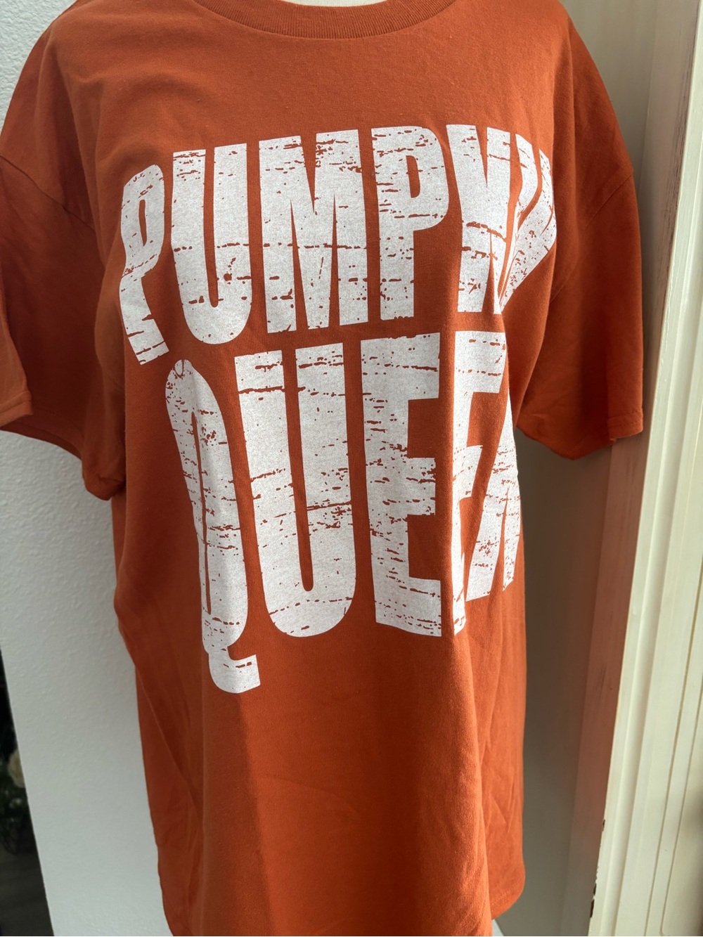 Pumpkin Orange 'PUMPKIN QUEEN Short Sleeve Graphic Tee UNISEX  Final Sale
